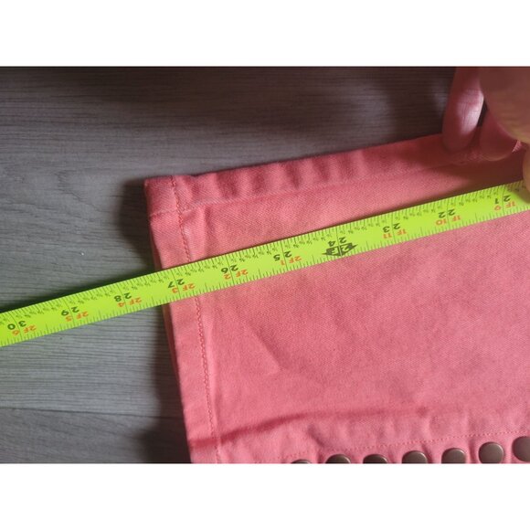 Soft Surroundings Coral Capri Pants Metro Leggings Button Hem Womens Size L - Picture 6 of 6